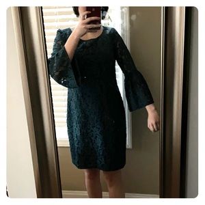Blue lace dress